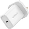 OB STANDARD UK WALL CHARGER 30W/- 1X USB-C 30W USB-PD WHITE