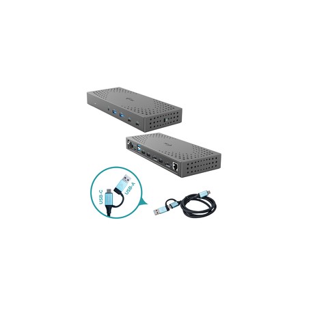 I-Tec USB 3.0 3X 4K Dock Gen 2/USB 3.0/ C/ TB 3/4 PD100W IT