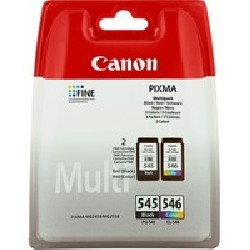 Canon PG-545/CL-546 Multi Pack Sec/Value Pack Black Colour Ctdgs .
