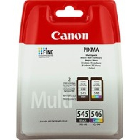 Canon PG-545/CL-546 Multi Pack Sec/Value Pack Black Colour Ctdgs .