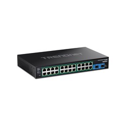 26-PORT HARDENED INDUSTRIAL GB/POE+ RACKMOUNT SWITCH