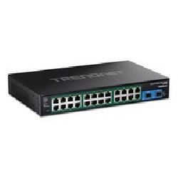 TRENDnet 26-Port Hardened Industrial GB/PoE+ Rackmount Switch