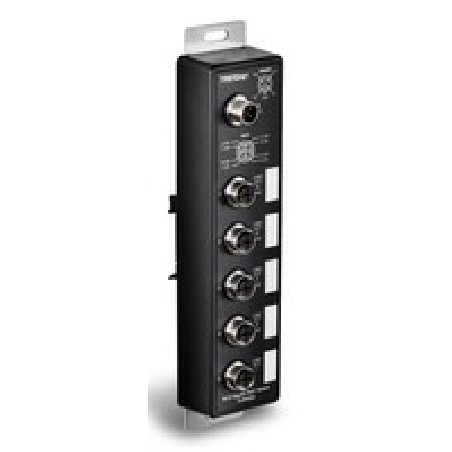 TRENDnet 5-Port Industrial EN50155 M12/GB PoE+ Railway Switch