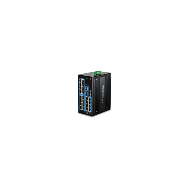 26-PORT HARDENED INDUSTRIAL/GIGABIT DIN-RAIL SWITCH