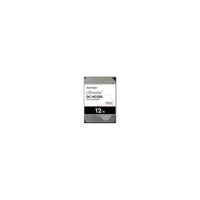 Western Digital 3.5IN 26.1MM 12TB 256MB 7200RPM/SATA Ultra 512E ISE P3 DC HC520