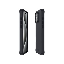 Mobilis Spectrum_R Case For iPhone 16/Pro - Solid Black Mat - Soft Bag