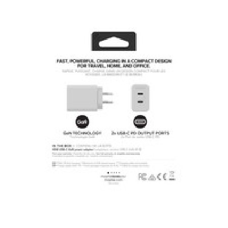 ZAGG Mophiewall Adapterusbcpd/DUAL45WGANWHITEAU(2XUSBC)