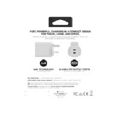 ZAGG Mophiewall Adapterusbcpd/DUAL67WGANWHITEUK (2XUSBC)