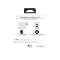 ZAGG Mophiewall Adapterusbcpd/DUAL45WGANWHITENA(2XUSBC)