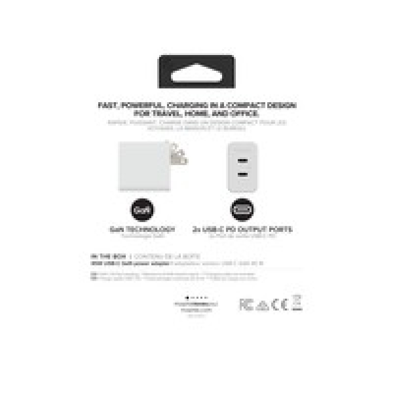 ZAGG Mophiewall Adapterusbcpd/DUAL45WGANWHITENA(2XUSBC)