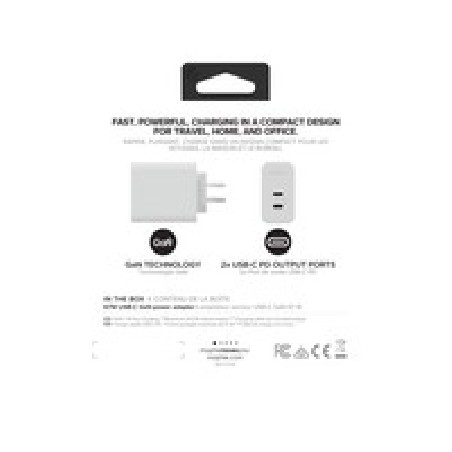 ZAGG Mophiewall Adapterusbcpd/DUAL67WGANWHITEAU(2XUSBC)