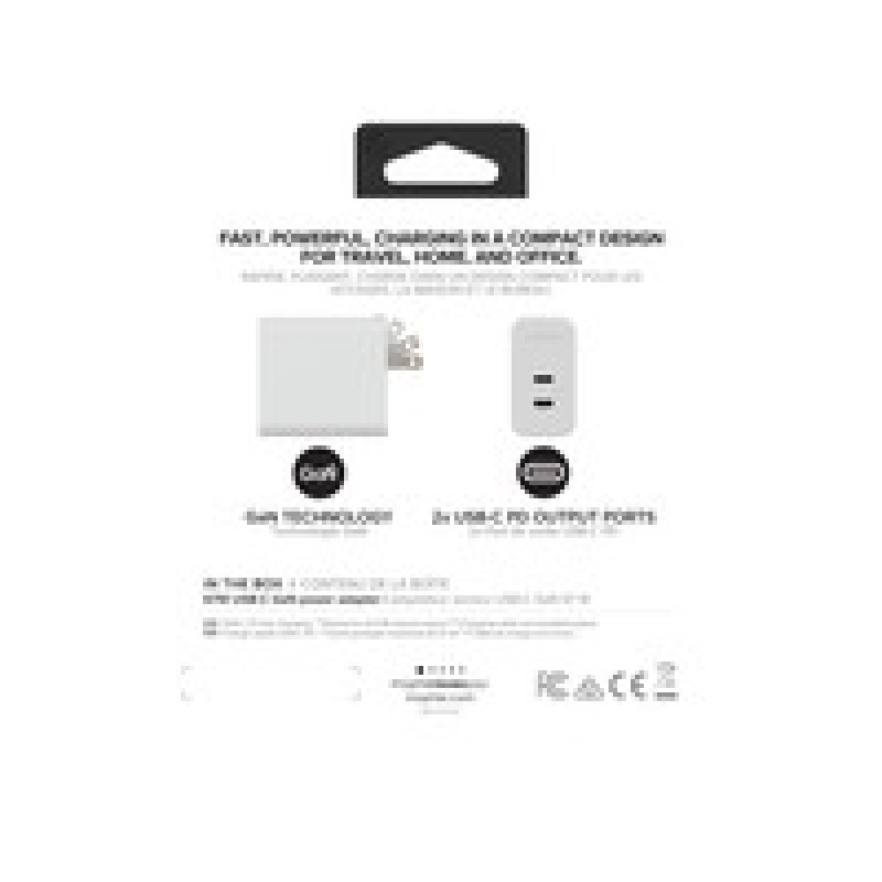 ZAGG Mophiewall Adapterusbcpd/DUAL67WGANWHITENA (2XUSBC)