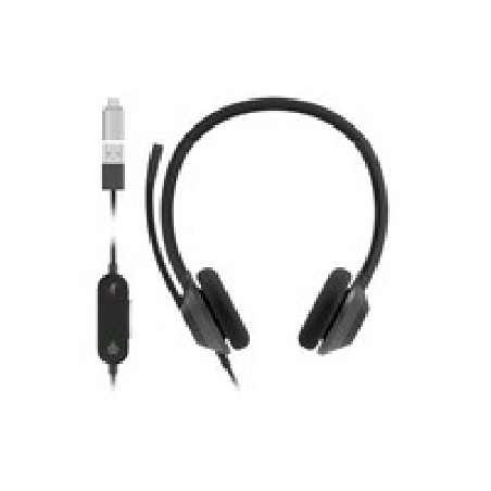 Cisco Headset 322 Wired Dual ON-Ear/Carbon Black USB-C