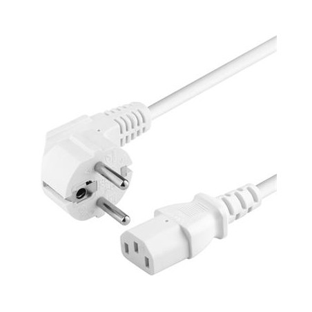 PremiumCord Kabel síťový 230V k počítači 3m bílý