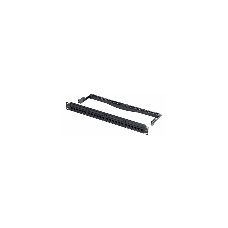 24 PORT 1U PATCH PANEL/. C6PANELUTP241UFT