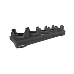 Five-slot Ethernet cradle to charge TC53 / TC58 TC53e / TC58e / TC53e-RFID devices. Includes five grey shims for a device with