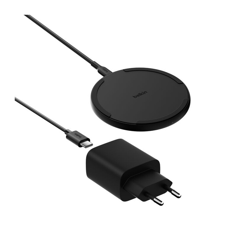 Belkin Boostcharge 15 W Kabelloses/Ladpad Mit Netzteil Schwarz
