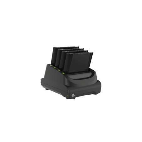 Zebra 4-Slot Battery Charger, Charges Four SPARE Batteries