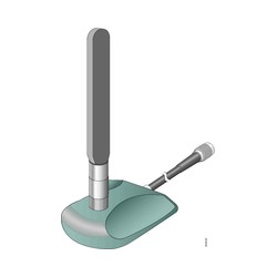 SINGLE UNIT ANTENNA EXTENSION/BASE (15 FOOT CABLE INCLUDED) IN