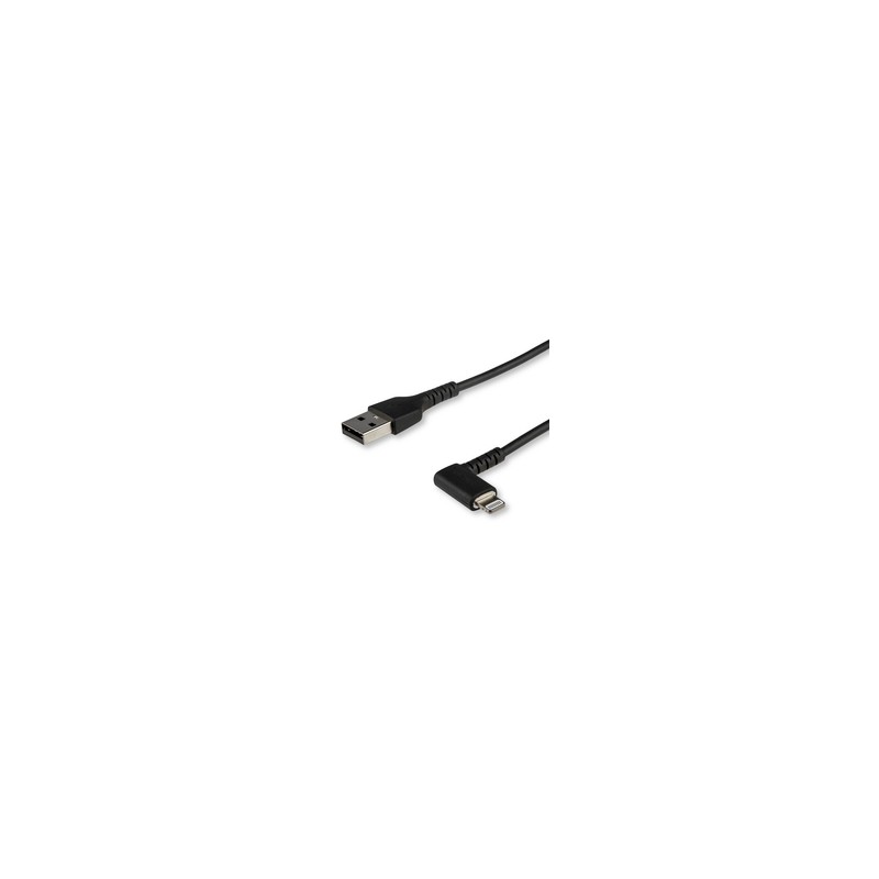 Startech Angled Lightning TO USB Cable/Cable-Apple MFi Certified-Black