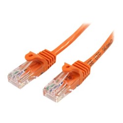 Startech 1M CAT 5E Orange Snagless/Ethernet RJ45 Cable Male TO Male