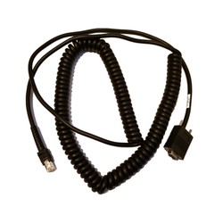 Zebra Cable - RS232: DB9 Female Connector, 20FT. (6M) Coiled, TXD ON 2, 12V (Requires 12V Power Supply)