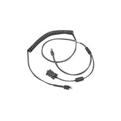 Zebra Cable - USB, RS232 "Y" Power Stealer, 9FT Coiled, -30C