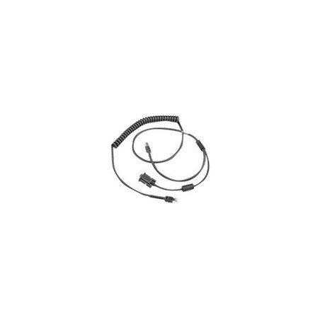 Zebra Cable - USB, RS232 "Y" Power Stealer, 9FT Coiled, -30C