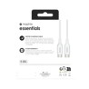 ZAGG Mophieessen.CABLEUSBCUSBC1METER/White