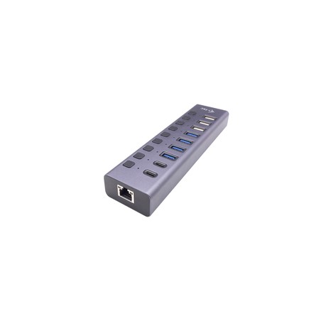 I-Tec Charging Hub 9PORT LAN UK/USB 3.0/USB-C Power Adapter 60W