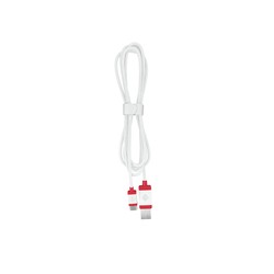 CABLE 1.5 BRAIDED WHITE USB 2.0/USB A USB C