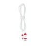 CABLE 1.5 BRAIDED WHITE USB 2.0/USB A USB C