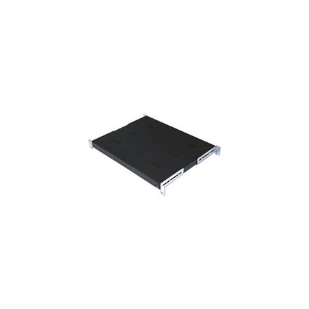 TRITON Police s perforací 19", 1U/850mm, nosnost 80kg, černá