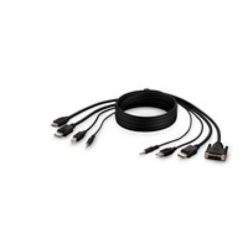 Linksys TAA Dualhead Dvitohdmi Dptodp/KVM Combo Cable 1.8M