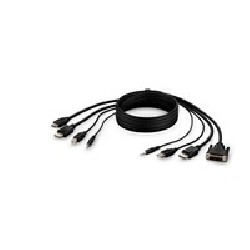 Linksys TAA Dualhead DVI/HDMI+ DPT/DP/KVM Combo Cable 3M