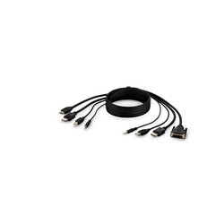 TAA DUALHEAD DVI/HDMI+ DPT/DP/KVM COMBO CABLE 3M