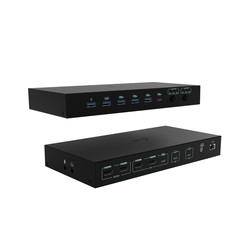 I-TEC USB-C KVM DOCKING STATION/FOR 3 HOSTS DUAL DISPLAY POWER D