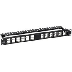 TRENDnet 24-Port Blank Angled Keystone/Shielded 1U Patch Panel