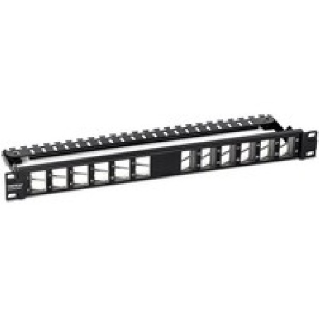 TRENDnet 24-Port Blank Angled Keystone/Shielded 1U Patch Panel