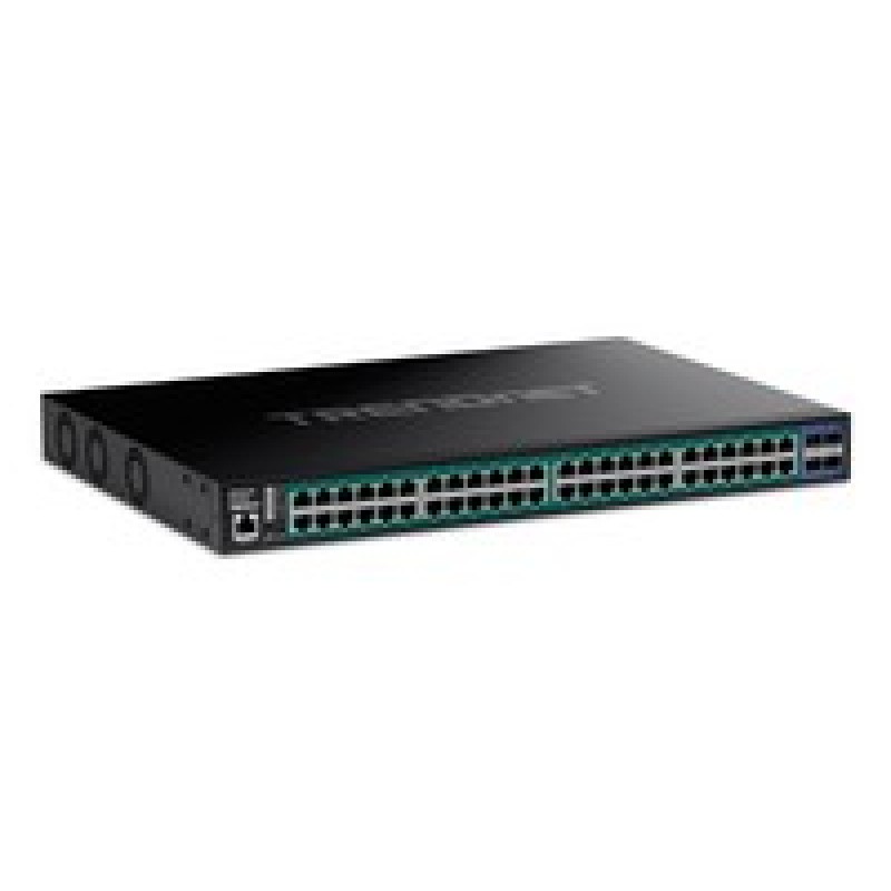 TRENDnet 52-Port Gigabit Web Smart PoE+/Switch With 10G SFP+ Slots
