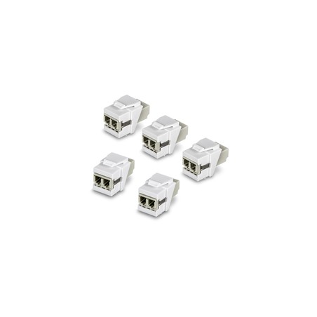 TRENDnet LC Duplex Fiber Optic Keystone/Coupler Jacks- 5-Pack