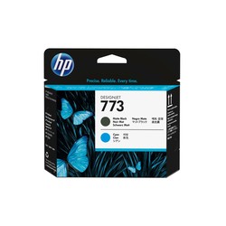 HP Ink Cartridge 773/Matt Black + Cyan Printhead