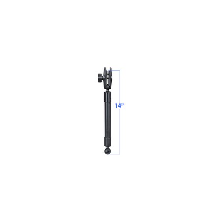 RAM® 14" PVC Pipe Extension with Ball Ends & Double Socket Arm