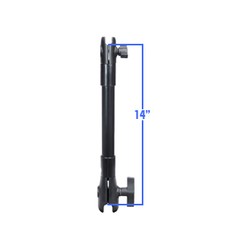 RAM® 14" PVC Pipe Extension with B Size & C Size Socket Arms
