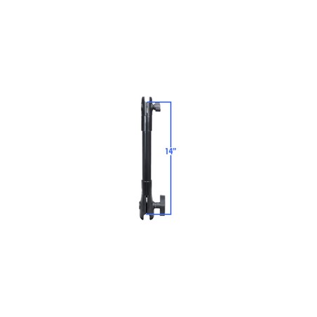 RAM® 14" PVC Pipe Extension with B Size & C Size Socket Arms