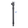 RAM® 18" PVC Pipe Extension with Ball Ends & Double Socket Arm