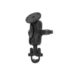 RAM® Handlebar U-Bolt Double Ball Mount with Round Plate