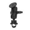 RAM® Handlebar U-Bolt Double Ball Mount with Round Plate