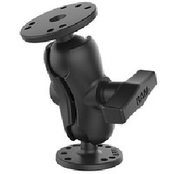 RAM® Universal Double Ball Mount with Two Round Plates RAM101UB