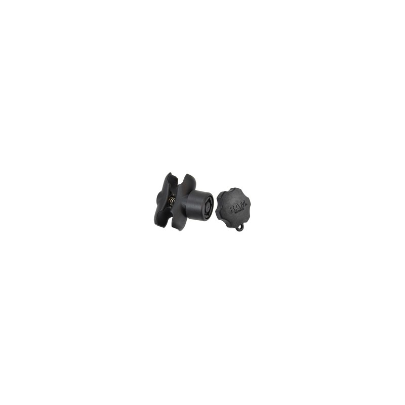 RAM® Double Socket Arm with RAM® Pin-Lock™ Security Knob RAM201BSU
